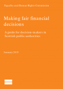 Making fair financial decisions - Scotland guidance